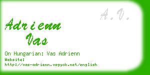 adrienn vas business card